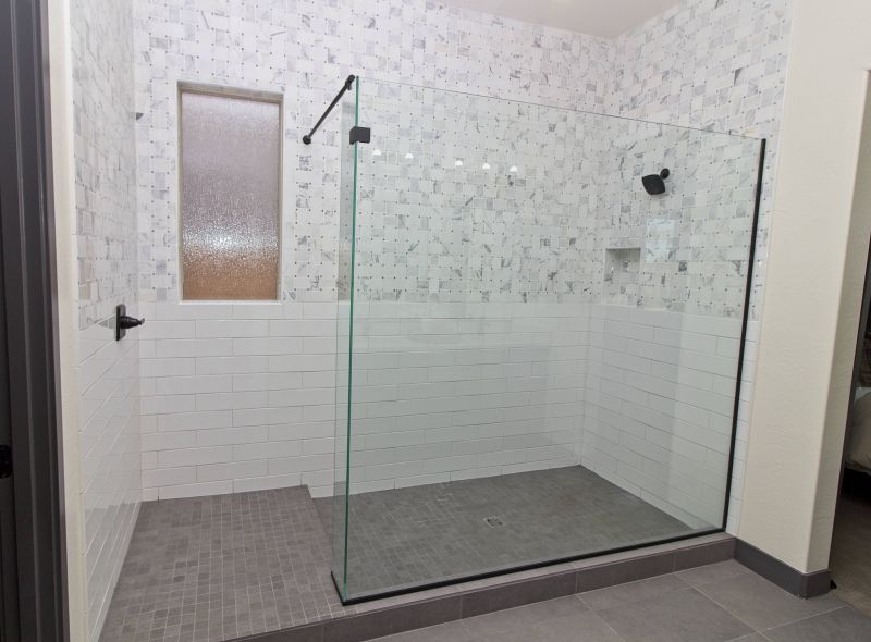 Sleek Shower Floor with Linear Drain